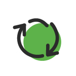 ikona zielone koło